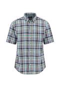 Colorful Madras Check B.D. 1/2 - Navy - S