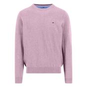 Fine Knit Cotton Crewneck Sweater - Magnolia - L