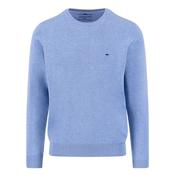 Fine Knit Crew Neck Sweater - Crystal Blue - L
