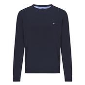 Fine Knit Crew Neck Sweater - Navy - M image