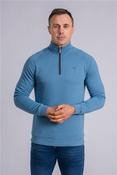 Falcons Half Zip Sweatshirt - Seaglass Blue - S