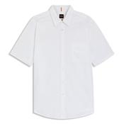 Relegant_6 Short Sleeve Poplin Shirt - White - M image