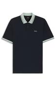 Pe Blocks Cotton-jersey Polo Shirt - Navy - M image