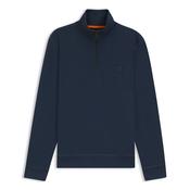 Zetrust Cotton-Terry Half Zip Sweatshirt - Blue - S image