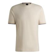 Thompson Tipped Cotton-jersey T-shirt - Beige - M image