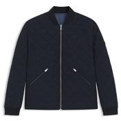 C-Corle Quited Reversible Water-Repellent Jacket - Navy - 40 image