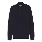 H-Ulicio Cotton Quater Zip Sweater - Navy - M image