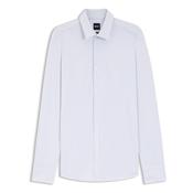P-Hank-S-Slim-fit Printed Stretch Jersey Shirt - White - 15.5 image