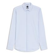 P-Hank-S-Slim-fit Printed Stretch Jersey Shirt - Blue - 15.5 image