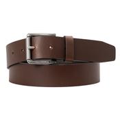 Joris 35mm Leather Belt with Roller Buckle - Brown - 85 image
