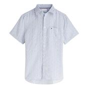 Linen Sailing Print Short Sleeve Shirt - Blue - S image