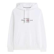 Script Flag Hoodie - White - S