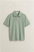 Reg Contrast Pique Ss Polo - Green - M image