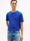 Flag Embroidery Crew Neck T-Shirt - Regal Blue - S image