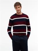 Striped Pima Cotton Cashmere Blend Sweater - Multi - M image