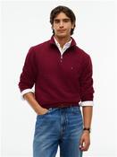 Essential Fleece 1/4 Zip Sweatshirt - Wine - S