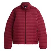 Flag Embroidery Packable Quilted Jacket - Wine - S image