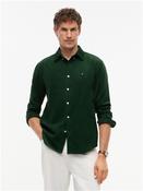 Solid Corduroy Button-Down Shirt - Green - S image
