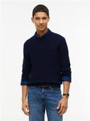 Pima Cotton Cashmere Blend Sweater - Navy - M