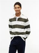 Essential Stripe Rugby Shirt - Green - M image