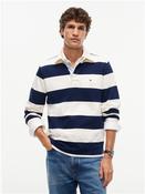 Essential Stripe Rugby Shirt - Blue - S image