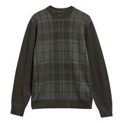 Mineral Tartan Crew Neck Jumper - Green - M image
