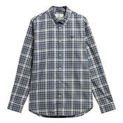 Mosswood Tailored Fit Checked Shirt - Navy - M image