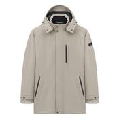 Mens Full Zip Hooded Jacket - Beige - 40R image
