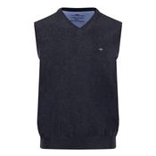 Slipover Superfine Vest Sweater - Navy - M