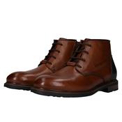 Mosta Leather Lace-up Boots - Cognac - 41 image