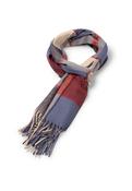 Soft Check Scarf - Red/Blue - One image
