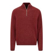 Troyer Donegal Wool 1/4 Zip Sweater - Red - S