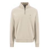 Troyer Zip Sweatshirt - Beige - S