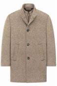 Mens Coat Wool - Beige - 38R image