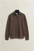 Sacker Rib Half Zip - Brown - M image