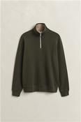 Sacker Rib Half Zip - Green - M image