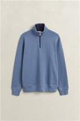 Sacker Rib Half Zip Sweatshirt - Blue - M