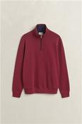 Sacker Rib Half Zip Sweatshirt - Wine - M