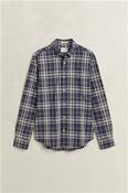 Reg Poplin Large Check Shirt - Taupe - M