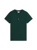 Tommy Logo Slim Fit T-shirt - Dark Green - XS