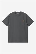 S/S American Script T-Shirt - Grey - M