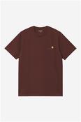 S/S American Script T-Shirt - Wine - S