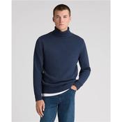 Roll Neck Sweater - Navy - M