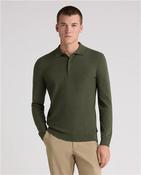Ls Knit Polo Shirt - Ls Knit Polo Shirt - Green - L