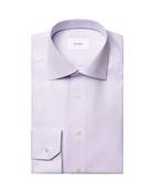 Light Purple Solid Royal Oxford Shirt - Purple - 39