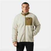 Men's Panorama Pile Fleece Block Jacket - Beige - S
