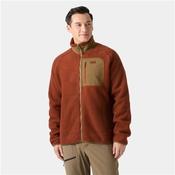 Men's Panorama Pile Fleece Block Jacket - Orange - S