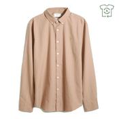 Brewer Slim Fit Organic Cotton Oxford Shirt - Yellow - L