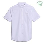 Brewer Short Sleeve Oxford Shirt - White - M image