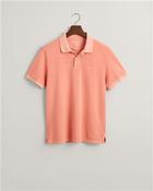 Sunfaded Pique Polo Shirt - Pink - L image